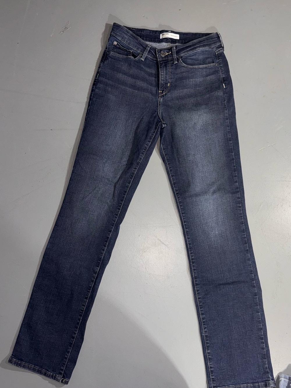 Signature by Levi Strauss Dark Blue Boot Cut Jeans